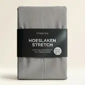 Presence Hoeslaken - Egyptisch Katoen Jersey Stretch - Grijs 100/120 x