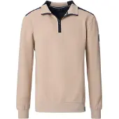 Casa Moda Half Zip Sweat Beige
