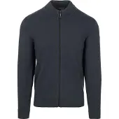 No-excess Gebreid vest navy