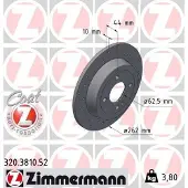 ZIMMERMANN 320.3810.52 Remschijf