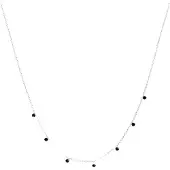 Luxenter Ketting 'Khosar' zwart / zilver