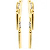 Luxenter Oorbellen 'Onca' goud / transparant