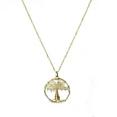 Luxenter Ketting 'Budleia' geel