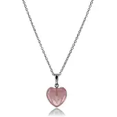 Luxenter Ketting 'Yedia' pastelroze / zilver