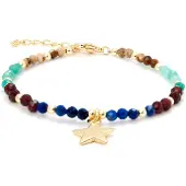 Luxenter Veelkleurige Kristallen Armband in 18K Geel Goud - Nerald