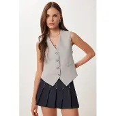 Happiness İstanbul Korte Knop Vest