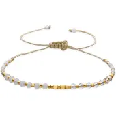 Luxenter Armband met Zwart Kristal 18k goud afwerking - Anlako