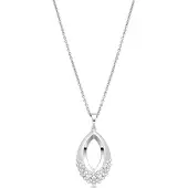 Luxenter Ketting in Brilliant Metal Alloy en Zirconia Rhodium afwerking - Liwen