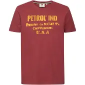 Petrol Industries Shirt roestbruin / geel