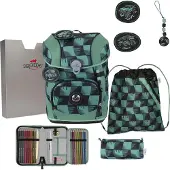 DERDIEDAS ErgoFlex Tiny Schooltas set 8-delig groente