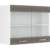 Vicco R-Line Glazen keukenkast – 80 cm Edel grijs