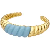 Luxenter Armband met 18-karaats geelgoud afwerking en blauwe hars - Rawil