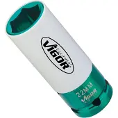 Vigor V2475 Dop (zeskant) Kracht-dopsleutelinzet 22 mm 1/2 (12,5 mm)