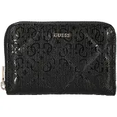 GUESS portemonnee Libby SLG Zip Around Wallet Black zwart