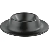 Aps Eierdopjes - Melamine Eierdop Houder voor Ontbijt - Stapelbaar - Zwart - 4 stuks