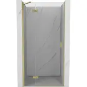 Mexen Mist-H douchedeur scharnierend links 85 , transparant, goud geborsteld - 8A5-085-000-55-00-L