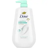 Dove Body Wash Sensitive Skin 870 ml – Hydraterende Douchegel – 24u Lotion-Zachte Huid – Hypoallergeen – Zonder Sulfaten & Parabenen