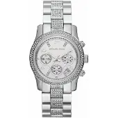 Michael Kors MK5825 Runway Chronograaf Dames Zilveren Horloge