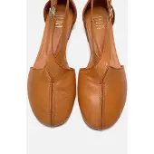 Forever & Always Fable Leren Ballerina met Zijuitsnijding