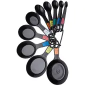 Kitchencraft Maatlepels, Set van 10 Stuks, 1/4 THL tot 1 Cup, Kunststof -