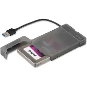 ITEC I-TEC USB 3.0 Advance MySafe Easy behuizing, 6,4 cm, 2,5-inch, externe behuizing voor SATA HDD harde schijven, met geïntegreerde kabel, zwart