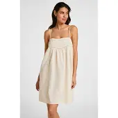 Hunkemoller Slipdress Embroidery Wit Dames | Maat: XS