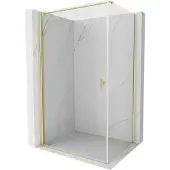 Mexen Mist-B douchecabine 100 x 120 , transparant, geborsteld goud - 8A2T-100-120-55-00