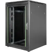 Digitus Unique DN-19 22U-8/8-B-1 - Rack armoire - noir, RAL 9005 - 22U - 19"