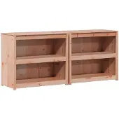 vidaXL Buitenkeuken kast MEPPEL, 2 stuks, natuurlijke Douglas hout