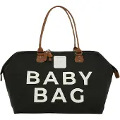 Bagmori Luiertas bruin / zwart / wit