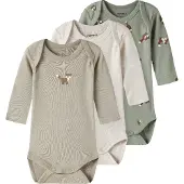 Name it Rompertje/body crème / bruin / taupe / jade groen