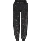 Urban Classics Towel Washed Tracksuit Pants Zwart 4XL Vrouw