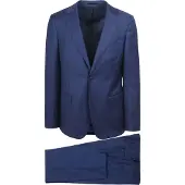 Suitable Kostuum Wol Royal Blauw | Donkerblauw | Maat 48