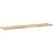 vidaXL Wandschap zwevend 120x30x2 cm onbehandeld massief acaciahout
