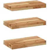 vidaXL Wandschappen 3 st zwevend olieafwerking 40x20x4 cm acaciahout