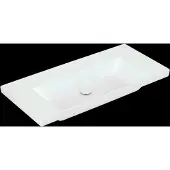 Villeroy & Boch Wastafel subway 3.0 met ceramicplus geen kraangat geen overloop 100x47x16.5 cm wit alpin