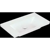 Villeroy & Boch Wastafel subway met ceramicplus geen kraangaten geen overloop 3.0 80x47x16.5 cm wit alpin