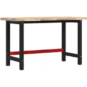 vidaXL Werkbank rechthoekig 140x60x83 cm massief acaciahout