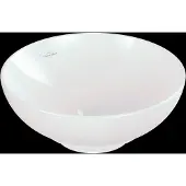 Villeroy & Boch Loop&Friends - Opzetwastafel, diameter 38 cm, zonder overloop, alpine wit 4A450101