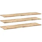 vidaXL Wandschappen 3 st zwevend 140x40x2 cm onbehandeld acaciahout