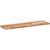 vidaXL Wandschap zwevend olieafwerking 100x20x2 cm massief acaciahout