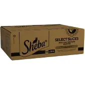 Sheba Dubbelpak: 144x85g katten portiezakje selectie in Saus Gevogelte Variatie nat kattenvoer