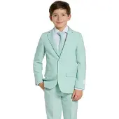 Oppo Merchandise Group B.V. kostuum Daily petrol/mintgroen Jongens Polyester Reverskraag - maat 98/104
