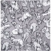 Codello Zacht doek met kattensymbool / kattenmotief