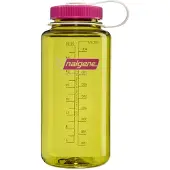 Nalgene - Wide Mouth Bottle - drinkfles - waterfles - 1000ml - BPA free - SUSTAIN - Endive w/Fuchsia Purple NIEUW