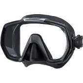Tusa Freedom Elite – Premium snorkelmasker & duikbril met single lens, breed gezichtsveld en Freedom Technology – Zwart/Zwart – M1003QB BK