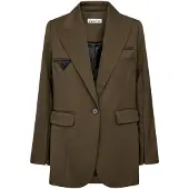 Haute L'Amitié Dames Blazers Premiere Hook Blazer - Khaki - Maat M