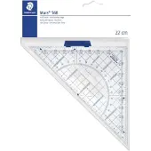 Staedtler geodriehoek - met handvat - acryl - 22 cm