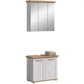 Furnilux Badcombinatie met spiegelkast en wastafel moderne badkameroplossing