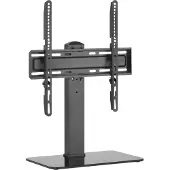 Equip 650611: Wandmontagebeugel voor tafelvoet, geschikt voor schermen van 32"-55"/1TFT. Universele TV-beugel, 40 kg, zwart, "lite" uitvoering, voor detailhandel